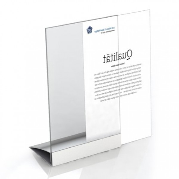 Espositore base in alluminio